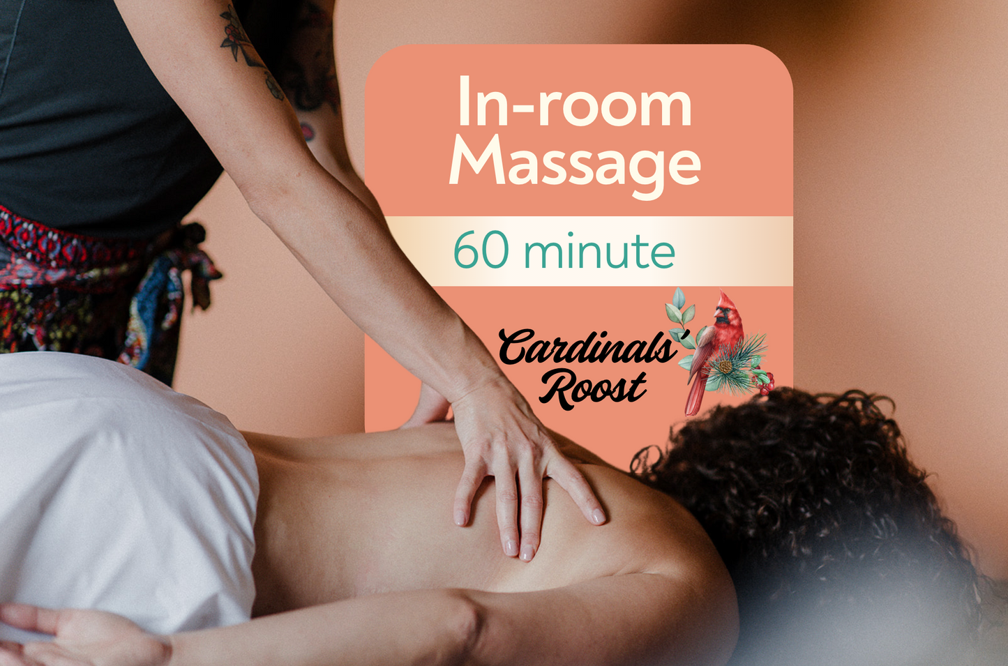 60 Minute Massage Session @ Cardinals' Roost